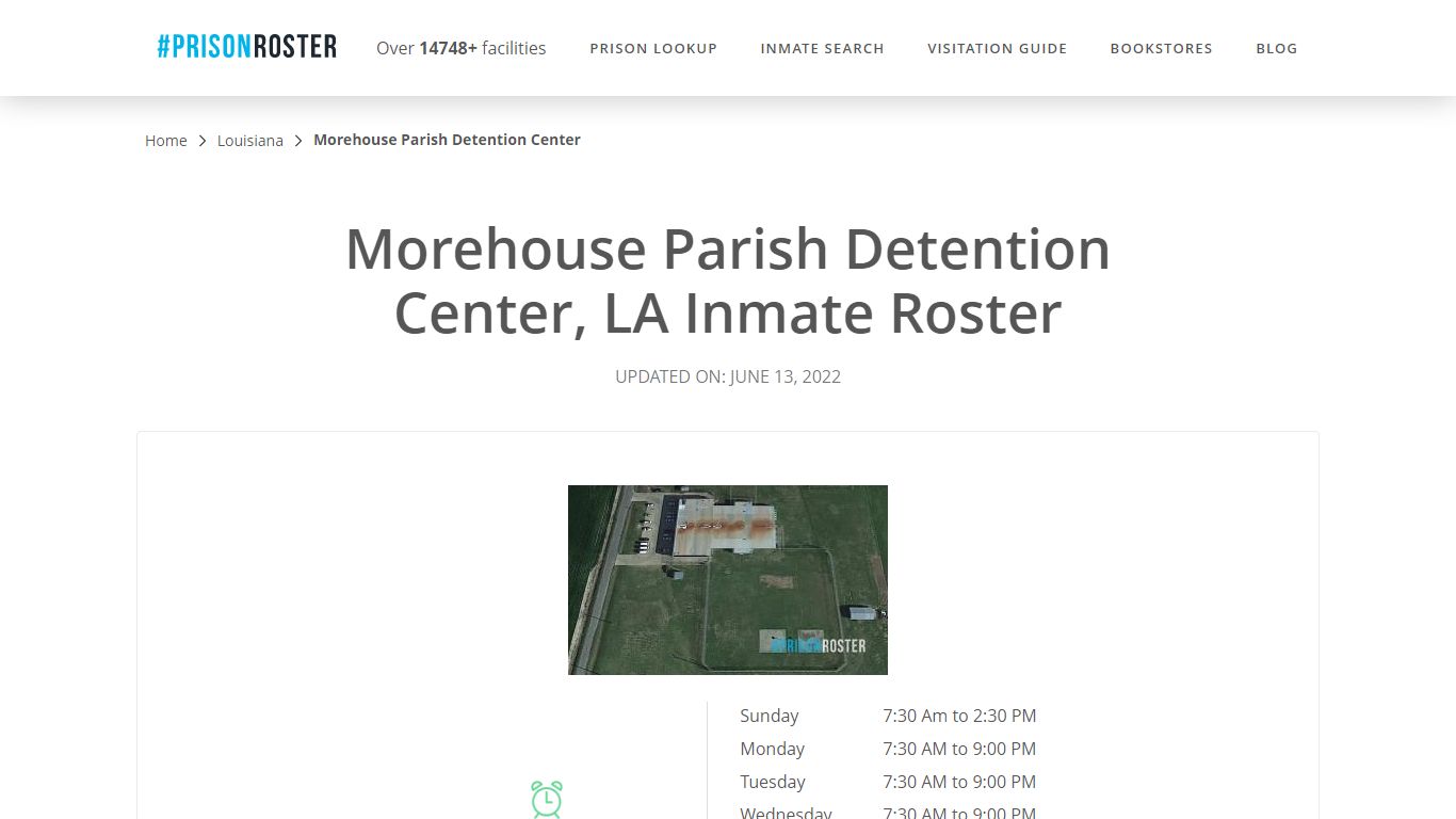 Morehouse Parish Detention Center, LA Inmate Roster