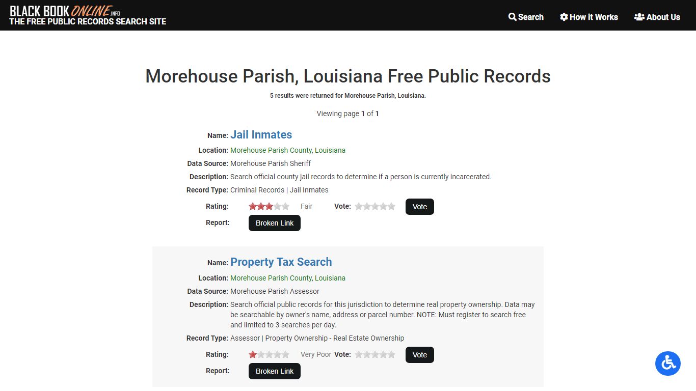 Morehouse Parish, LA Free Public Records | Criminal ...